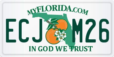 FL license plate ECJM26