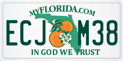 FL license plate ECJM38