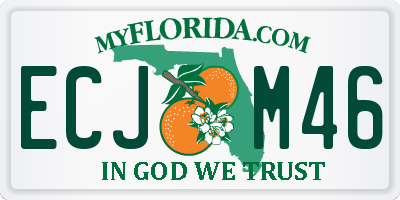 FL license plate ECJM46