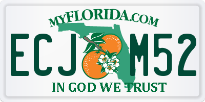 FL license plate ECJM52