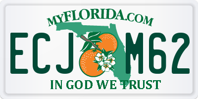 FL license plate ECJM62