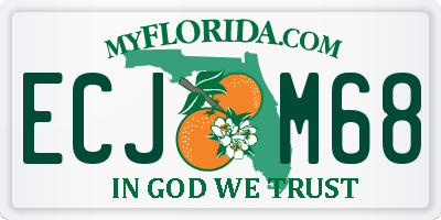FL license plate ECJM68
