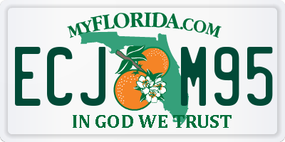 FL license plate ECJM95
