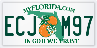 FL license plate ECJM97