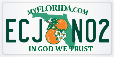 FL license plate ECJN02