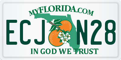 FL license plate ECJN28