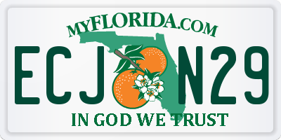 FL license plate ECJN29