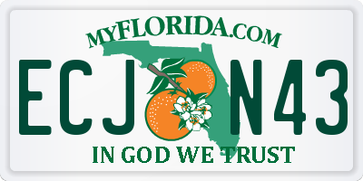 FL license plate ECJN43