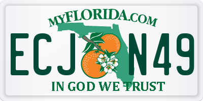 FL license plate ECJN49