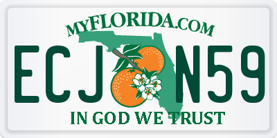 FL license plate ECJN59