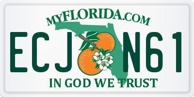 FL license plate ECJN61