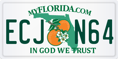 FL license plate ECJN64