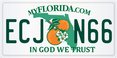 FL license plate ECJN66