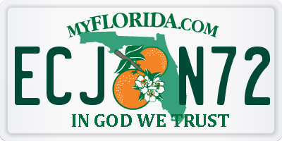 FL license plate ECJN72