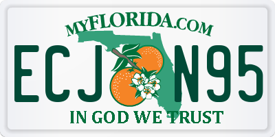 FL license plate ECJN95