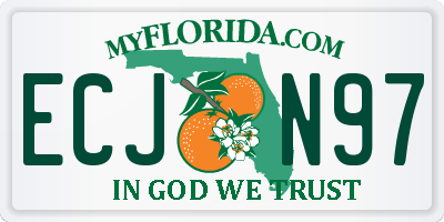 FL license plate ECJN97