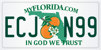 FL license plate ECJN99