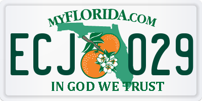 FL license plate ECJO29