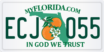 FL license plate ECJO55