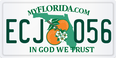FL license plate ECJO56