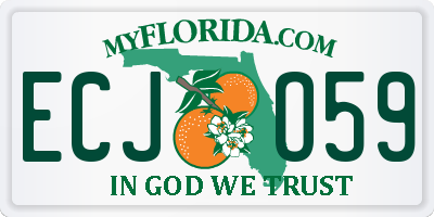 FL license plate ECJO59