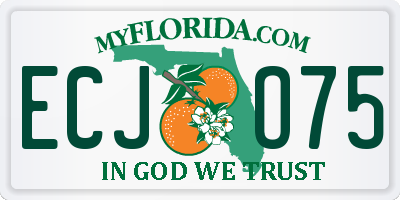 FL license plate ECJO75