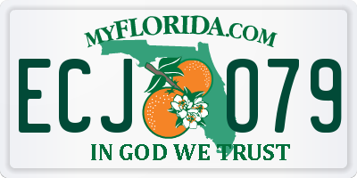 FL license plate ECJO79