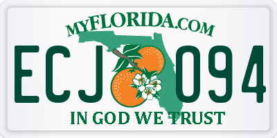 FL license plate ECJO94