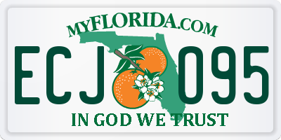 FL license plate ECJO95