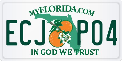 FL license plate ECJP04