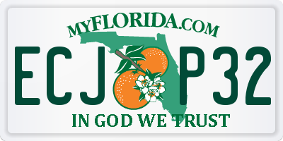 FL license plate ECJP32