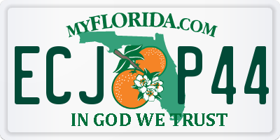 FL license plate ECJP44