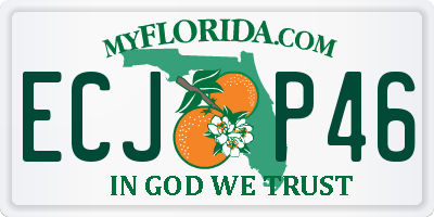 FL license plate ECJP46