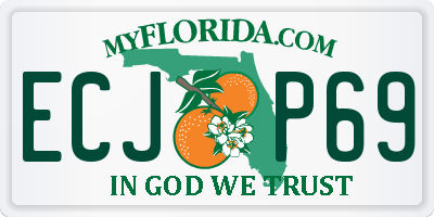 FL license plate ECJP69