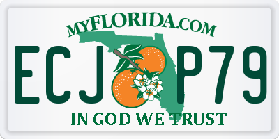 FL license plate ECJP79