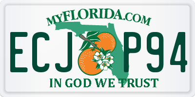 FL license plate ECJP94