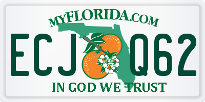 FL license plate ECJQ62