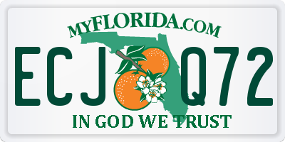 FL license plate ECJQ72
