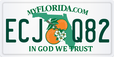 FL license plate ECJQ82