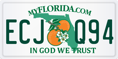 FL license plate ECJQ94