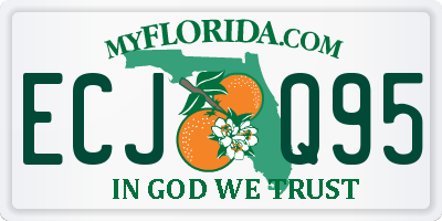 FL license plate ECJQ95