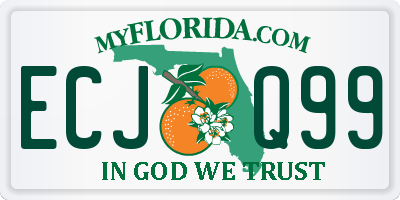 FL license plate ECJQ99