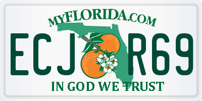 FL license plate ECJR69