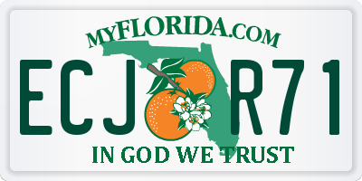 FL license plate ECJR71