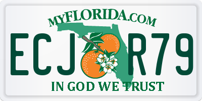 FL license plate ECJR79