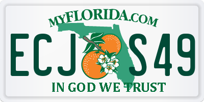 FL license plate ECJS49