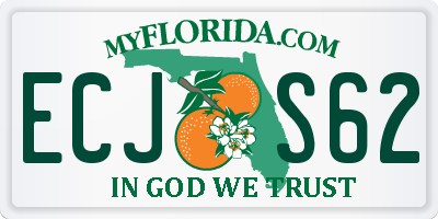 FL license plate ECJS62