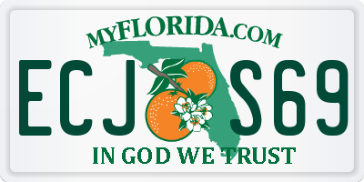 FL license plate ECJS69
