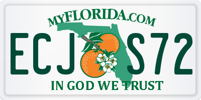 FL license plate ECJS72
