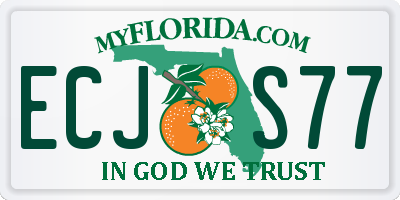 FL license plate ECJS77